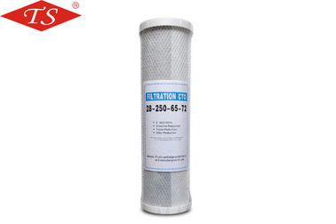China Durable 10 Inch CTO Alkaline Water Filter Cartridge PVC Cover Materials supplier