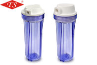 China Durable Clear Plastic Filter Housing , RO Water Filter Housing 10 Inch Height factory