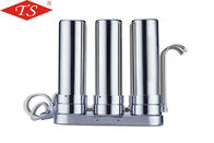 China 10 Inch Three Stage Water Filter Parts Stainless Steel Desktop Faucet factory