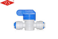 China Plastic 1/4&quot; Recoil Ball Value Water Purifier Accessories Thread Connecting Durable factory