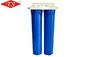 20'' Double Stage Water Filter Parts 32kg Max Pressure Blue Color Appearance supplier