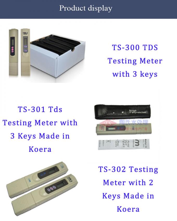 TDS Meter Accessories Water Quality Test Machine 10 Minutes Auto Off Function