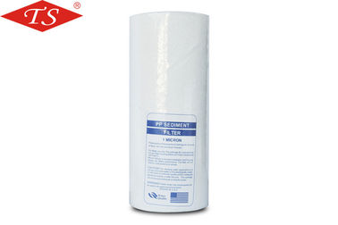 China Big Fat PP Water Purification Cartridges , Water Filter Parts 28mm Inner Dia supplier