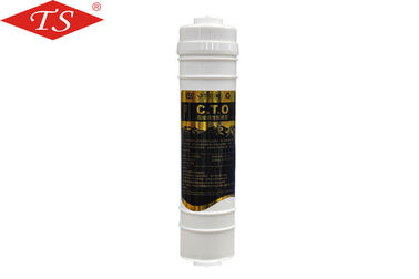 China Inline CTO Post Actived Carbon Inline Filter Cartridge 1/4&quot; Pot Size TS-079 supplier