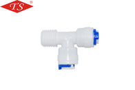 China Blue Locks Water Purifier Accessories Plastic K7566 Tee Joint Without Nut factory