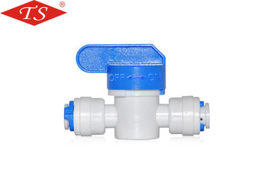 Plastic 1/4" Recoil Ball Value Water Purifier Accessories Thread Connecting Durable
