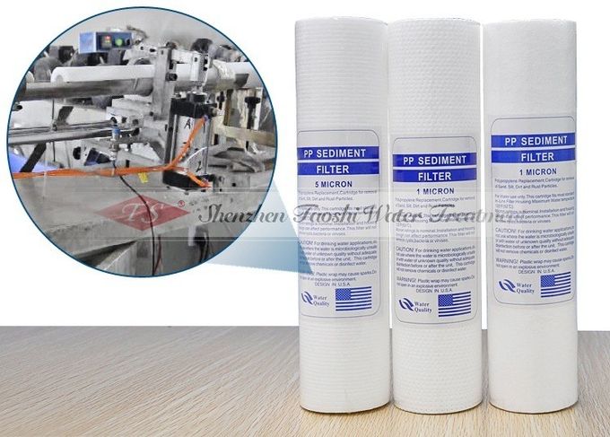 11 Inch PP Sediment Water Filter Cartridges 1 / 5 Micron Filter Fineness
