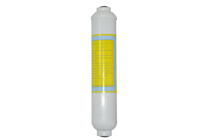Small T33 Resin Inline Filtration System , In Line Water Filter Cartridges 320g Weight